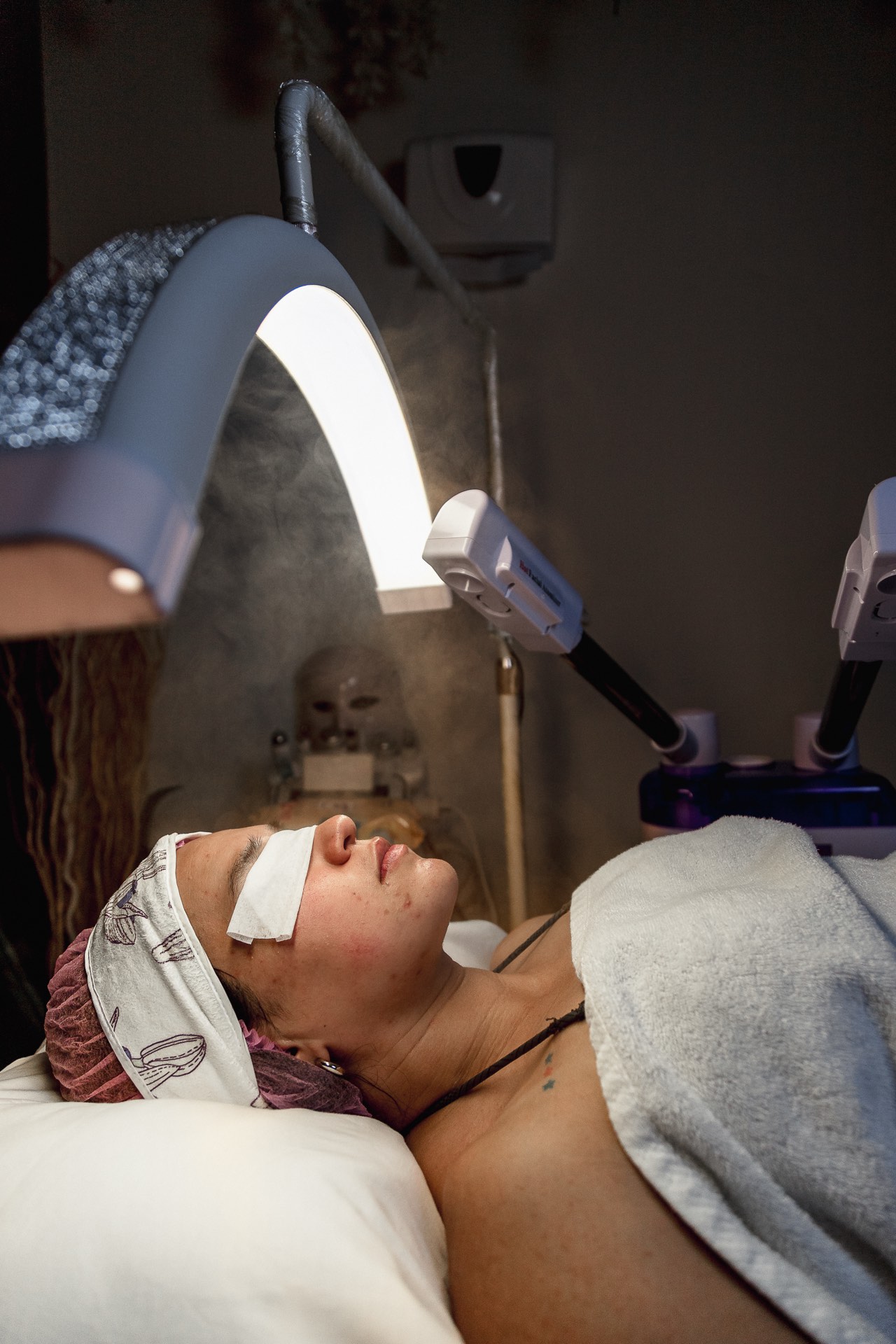 Vapor en cabina de spa